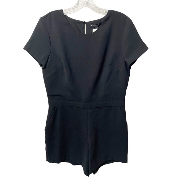 NWT Banana Republic Women's Size 8 Black Romper Shorts Keyhole Back NEW - Picture 8 of 8